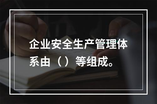 企业安全生产管理体系由（ ）等组成。