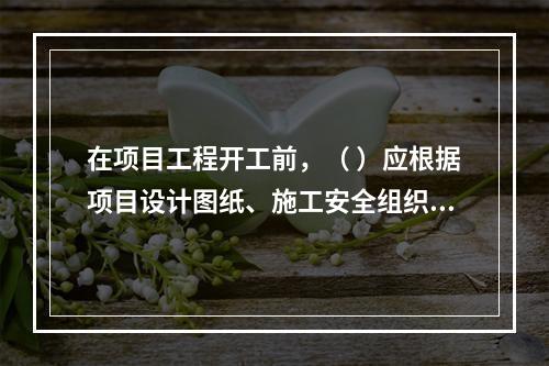 在项目工程开工前，（ ）应根据项目设计图纸、施工安全组织设计