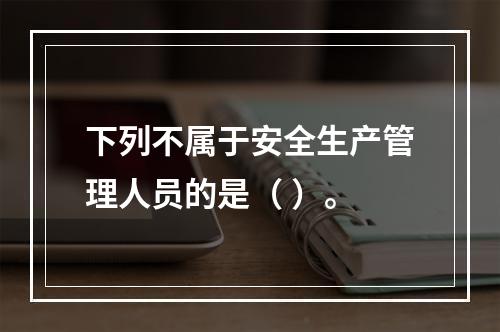 下列不属于安全生产管理人员的是（ ）。