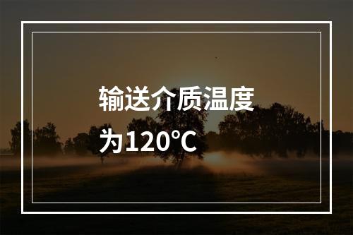 输送介质温度为120℃