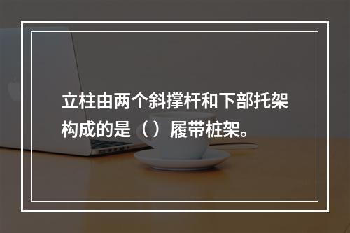 立柱由两个斜撑杆和下部托架构成的是（ ）履带桩架。