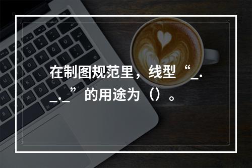 在制图规范里，线型“_._._”的用途为（）。