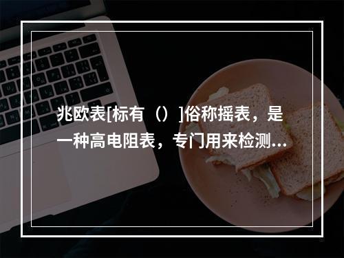 兆欧表[标有（）]俗称摇表，是一种高电阻表，专门用来检测和测