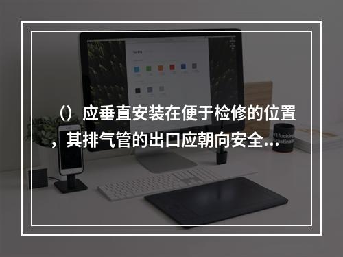 （）应垂直安装在便于检修的位置，其排气管的出口应朝向安全地带