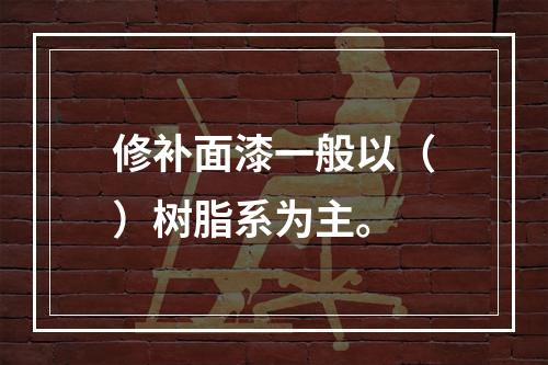 修补面漆一般以（）树脂系为主。