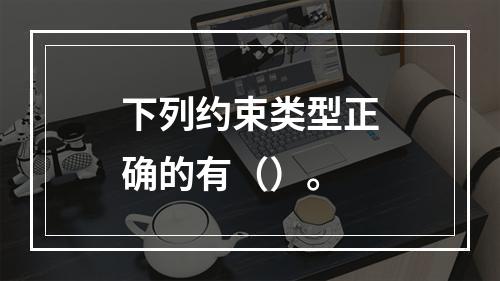 下列约束类型正确的有（）。