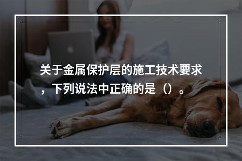 关于金属保护层的施工技术要求，下列说法中正确的是（）。