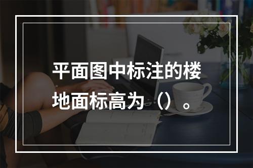 平面图中标注的楼地面标高为（）。