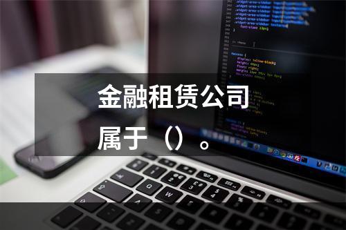 金融租赁公司属于（）。