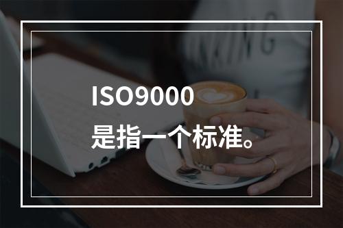 ISO9000是指一个标准。