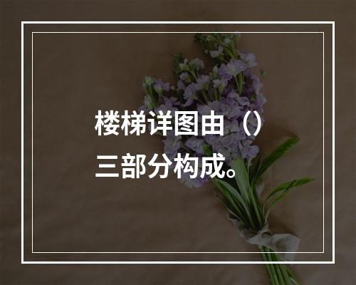 楼梯详图由（）三部分构成。