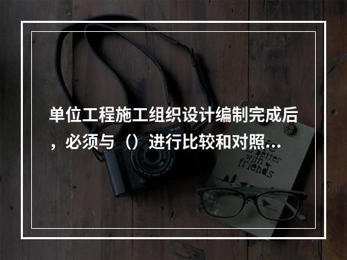 单位工程施工组织设计编制完成后，必须与（）进行比较和对照，再