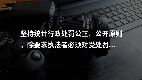 坚持统计行政处罚公正、公开原则，除要求执法者必须对受处罚者公