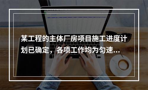 某工程的主体厂房项目施工进度计划已确定，各项工作均为匀速施工