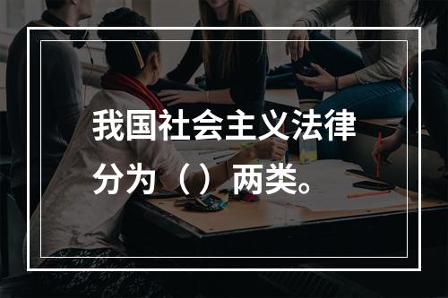 我国社会主义法律分为（ ）两类。