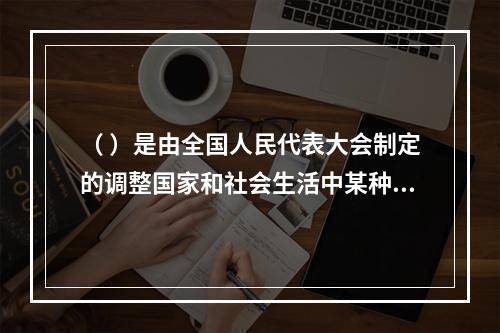 （ ）是由全国人民代表大会制定的调整国家和社会生活中某种带有