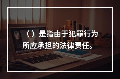 （ ）是指由于犯罪行为所应承担的法律责任。