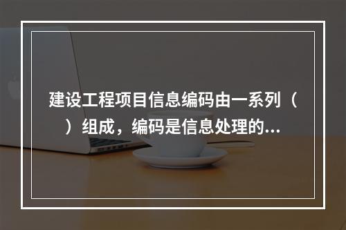 建设工程项目信息编码由一系列（　）组成，编码是信息处理的一项