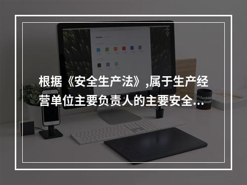 根据《安全生产法》,属于生产经营单位主要负责人的主要安全生产