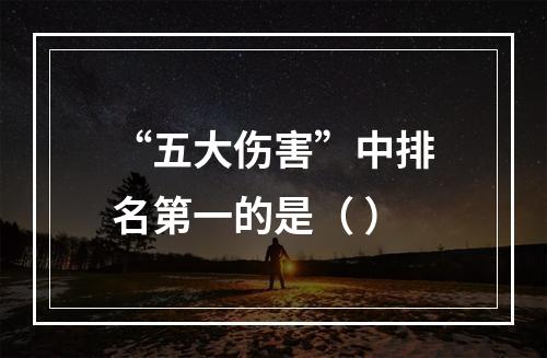 “五大伤害”中排名第一的是（ ）