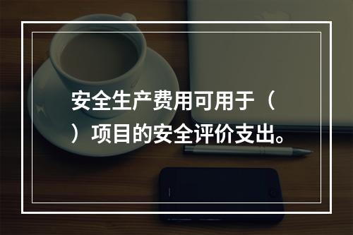 安全生产费用可用于（ ）项目的安全评价支出。