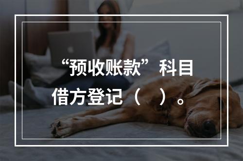 “预收账款”科目借方登记（　）。