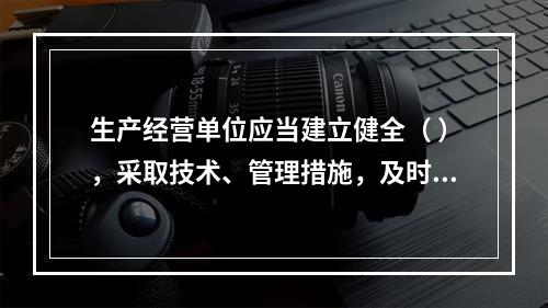 生产经营单位应当建立健全（ ），采取技术、管理措施，及时发现