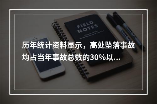 历年统计资料显示，高处坠落事故均占当年事故总数的30%以上，