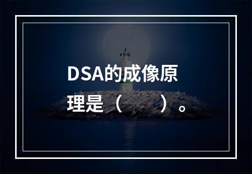 DSA的成像原理是（　　）。