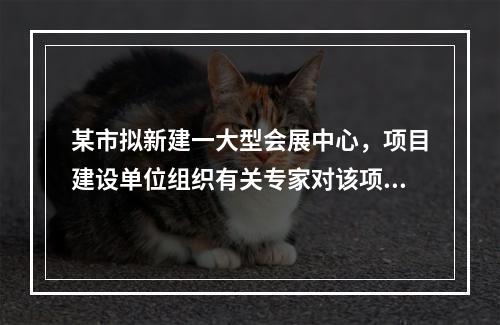 某市拟新建一大型会展中心，项目建设单位组织有关专家对该项目的