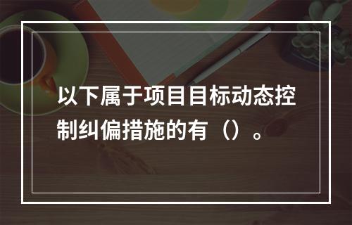 以下属于项目目标动态控制纠偏措施的有（）。