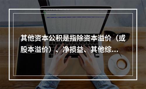 其他资本公积是指除资本溢价（或股本溢价）、净损益、其他综合收