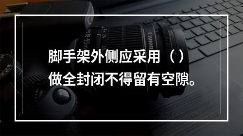 脚手架外侧应采用（ ）做全封闭不得留有空隙。