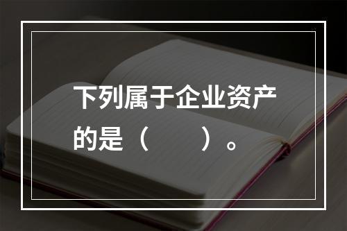 下列属于企业资产的是（　　）。