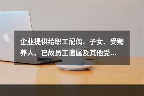 企业提供给职工配偶、子女、受赡养人、已故员工遗属及其他受益人