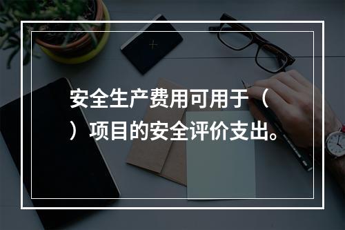 安全生产费用可用于（ ）项目的安全评价支出。