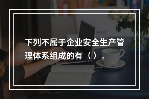 下列不属于企业安全生产管理体系组成的有（ ）。