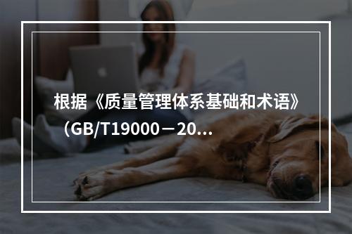 根据《质量管理体系基础和术语》（GB/T19000－2016