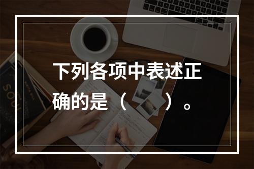 下列各项中表述正确的是（　　）。