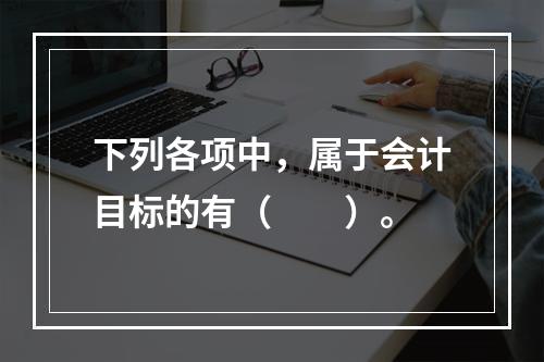 下列各项中，属于会计目标的有（　　）。