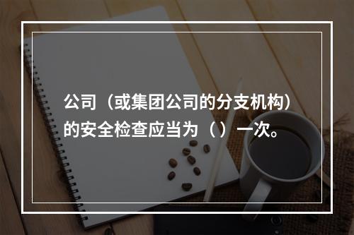 公司（或集团公司的分支机构）的安全检查应当为（ ）一次。