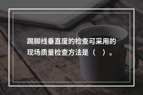 踢脚线垂直度的检查可采用的现场质量检查方法是（　）。