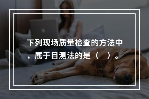 下列现场质量检查的方法中，属于目测法的是（　）。