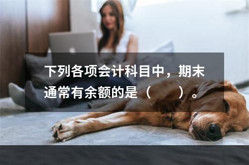 下列各项会计科目中，期末通常有余额的是（　　）。