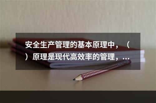 安全生产管理的基本原理中，（ ）原理是现代高效率的管理，必须