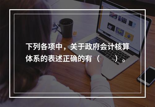 下列各项中，关于政府会计核算体系的表述正确的有（　　）。