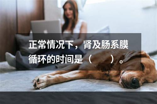 正常情况下，肾及肠系膜循环的时间是（　　）。