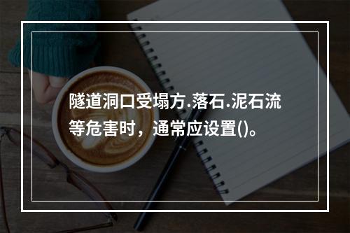 隧道洞口受塌方.落石.泥石流等危害时，通常应设置()。