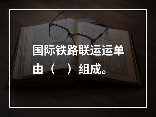 国际铁路联运运单由（　）组成。