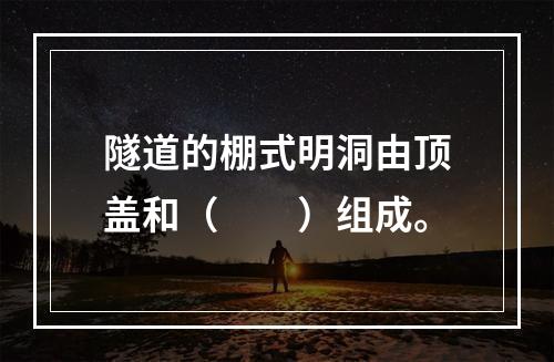 隧道的棚式明洞由顶盖和（　　）组成。